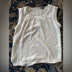 Fancy professional white polyester blouse